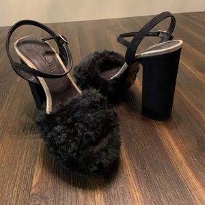NostraSantissima Suede Chunky Heels